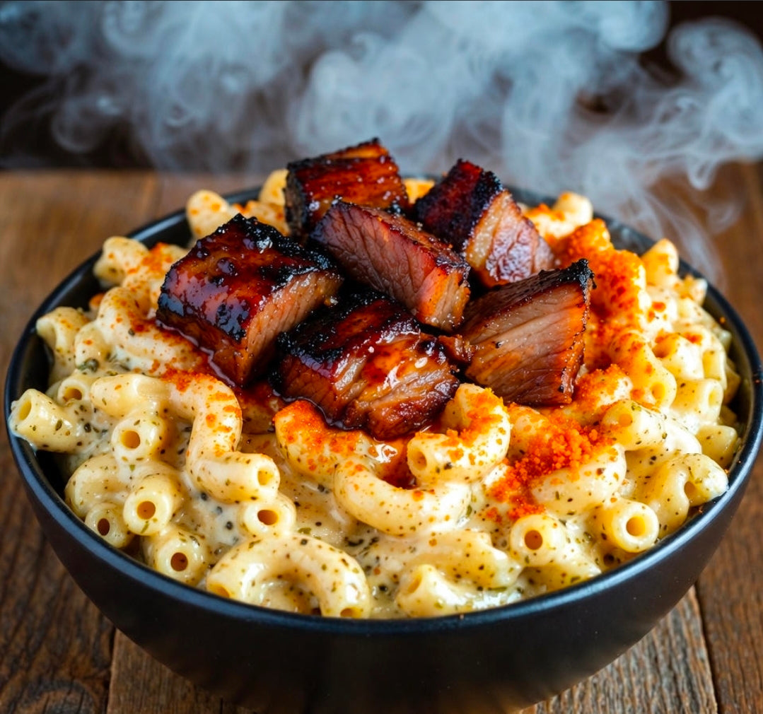 Cannabis-Infused Midnight Burnt End Mac & Cheese That Will  Have You Speaking in Tongues