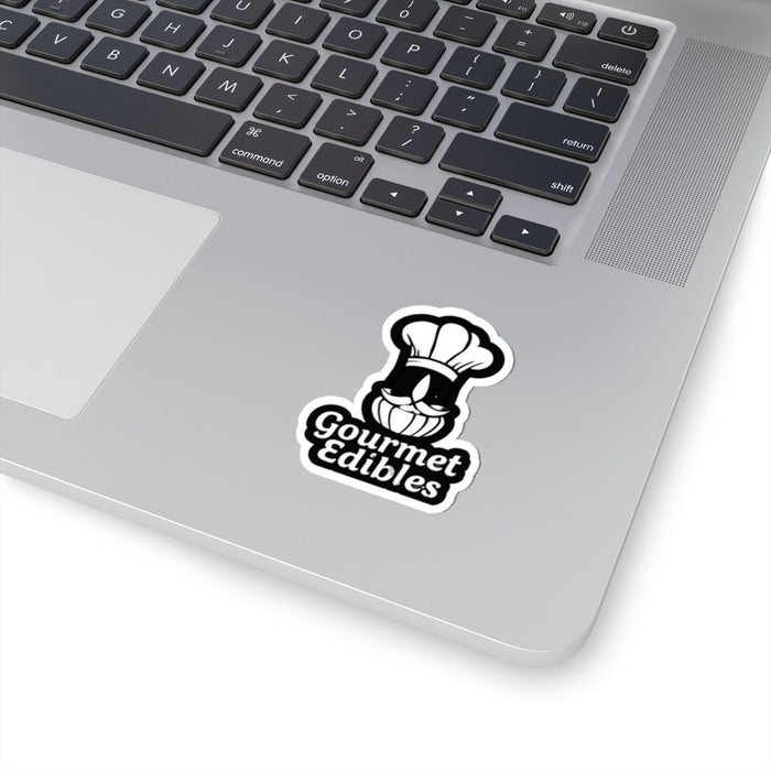 Gourmet Edibles chef logo Sticker | Kiss-Cut vinyl sticker
