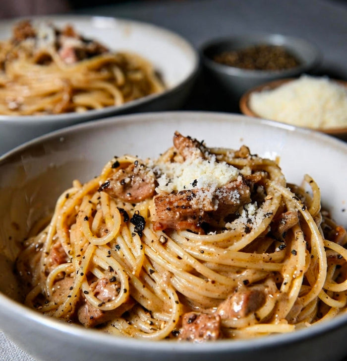 Cannabis-Infused Truffle Oil & Regret Carbonara