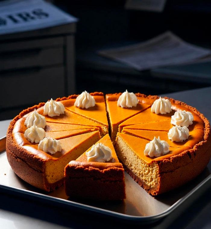 Cannabis-Infused Brown-Butter Pumpkin Cheesecake with Gingersnap Crust