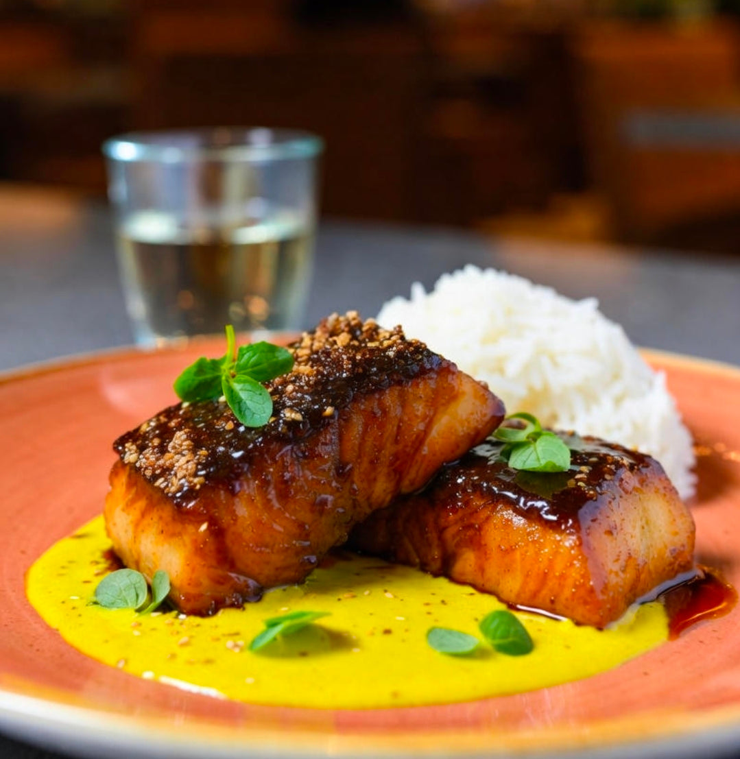 Miso-Glazed Black Cod with Yuzu Beurre Blanc