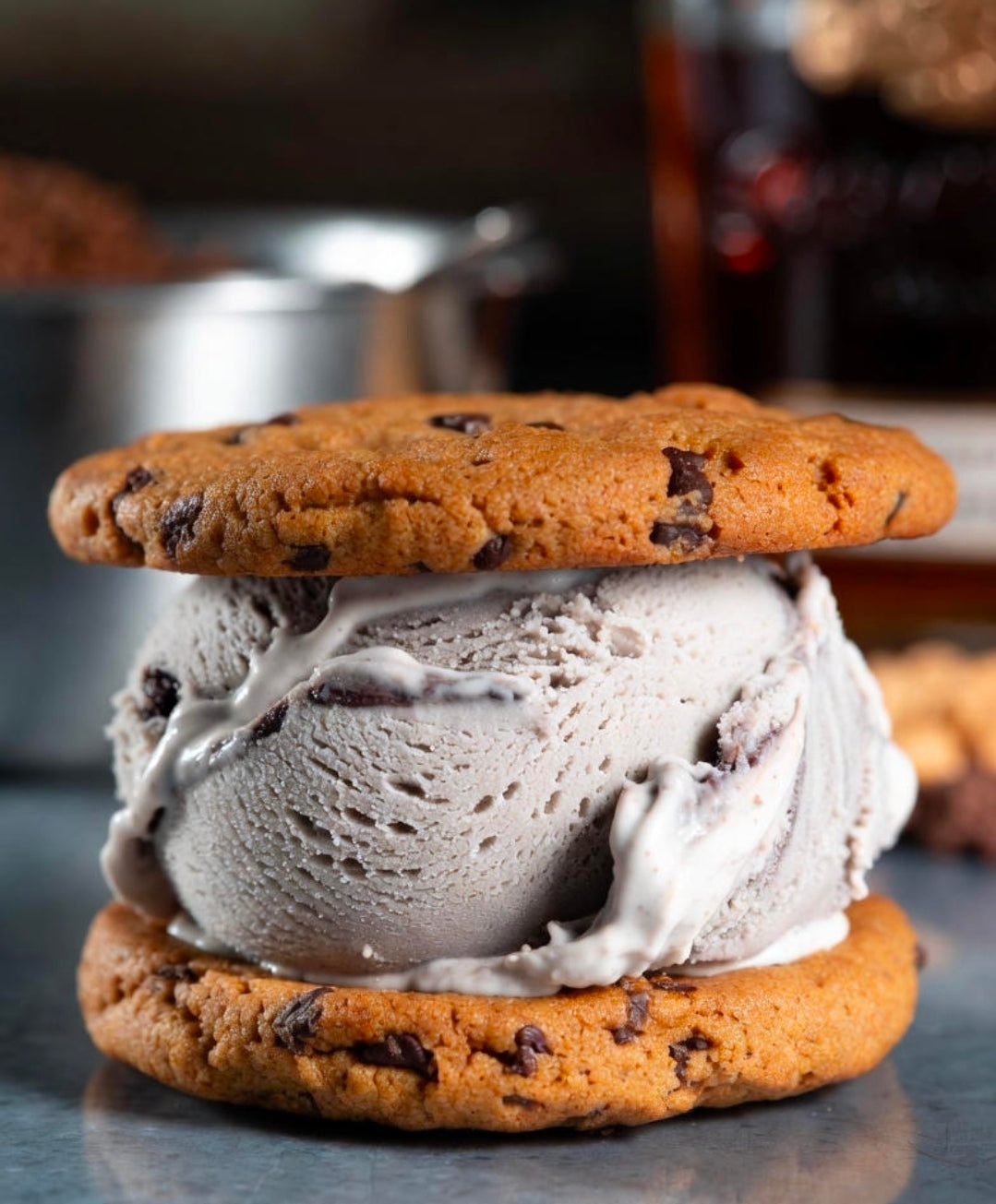 Smoked Maple-Bacon & Bourbon Ice Cream Sandwich