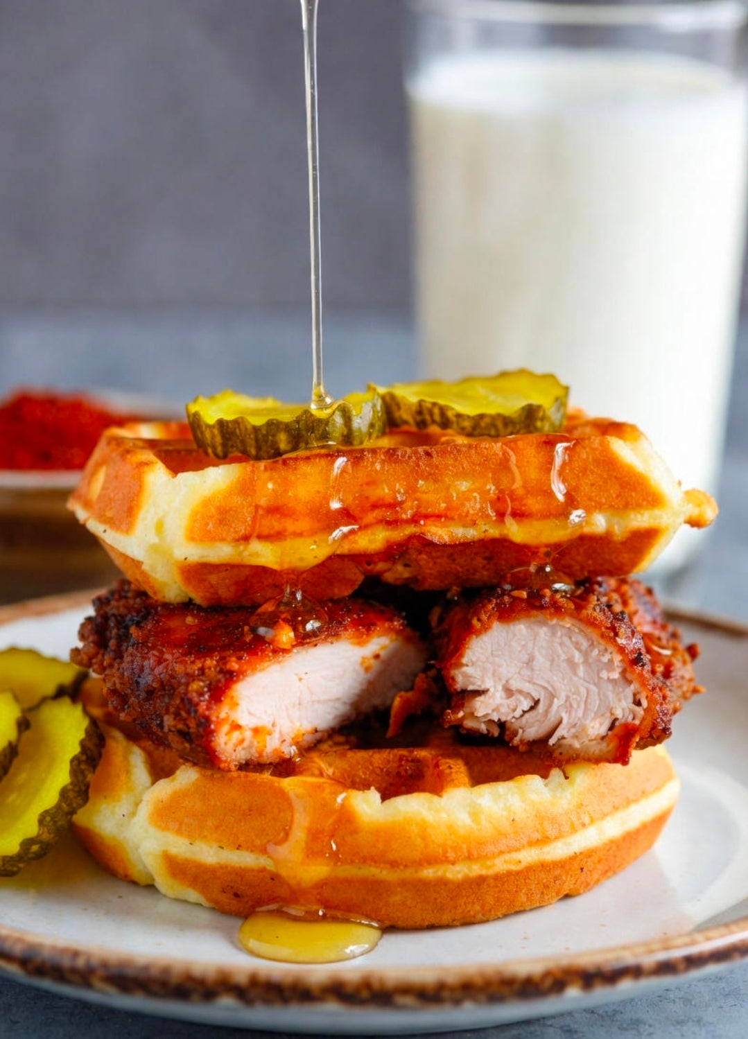 Nashville Hot Chicken & Waffle THC Sandwich (40 mg per half)