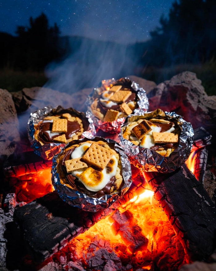 S’mores Weed Cookies Baked on the Campfire
