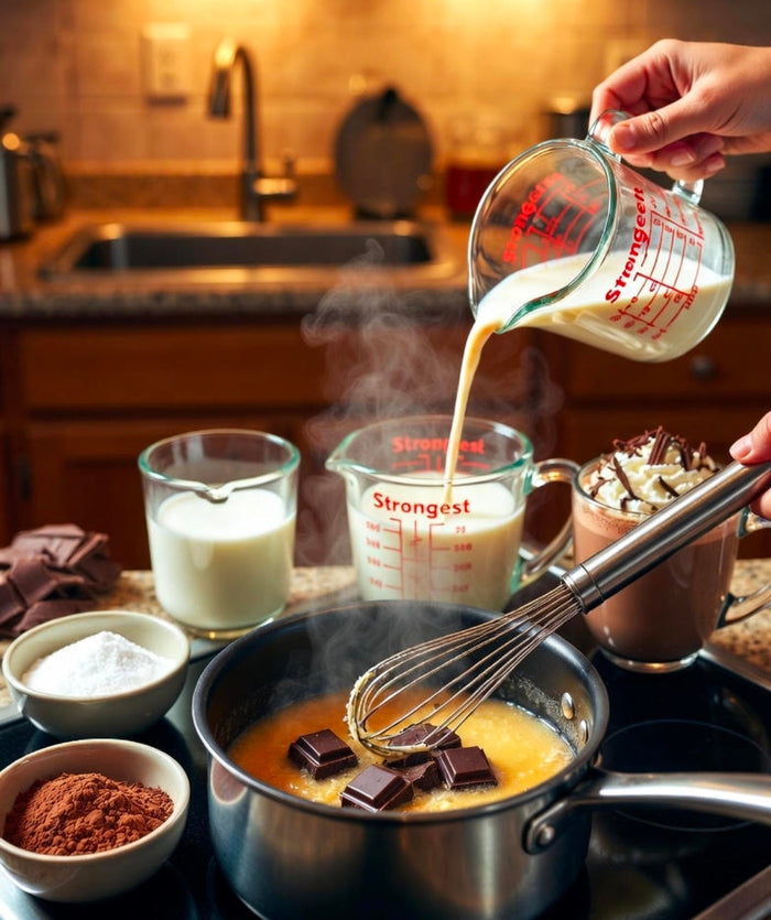 The Strongest Infused Hot Chocolate You’ll Ever Try & (50 mg per mug – yes, you read that right)