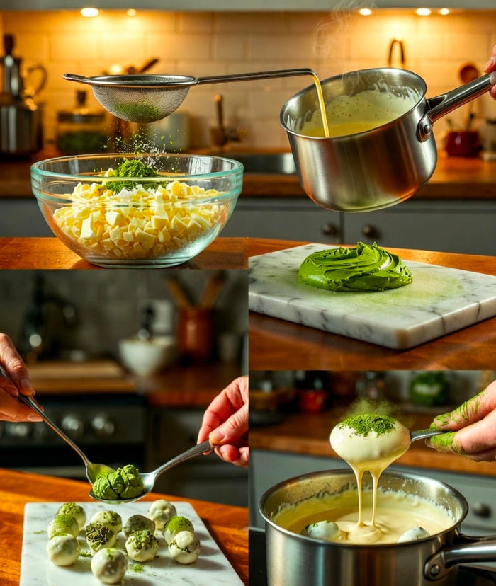 Matcha White Chocolate Weed Truffles