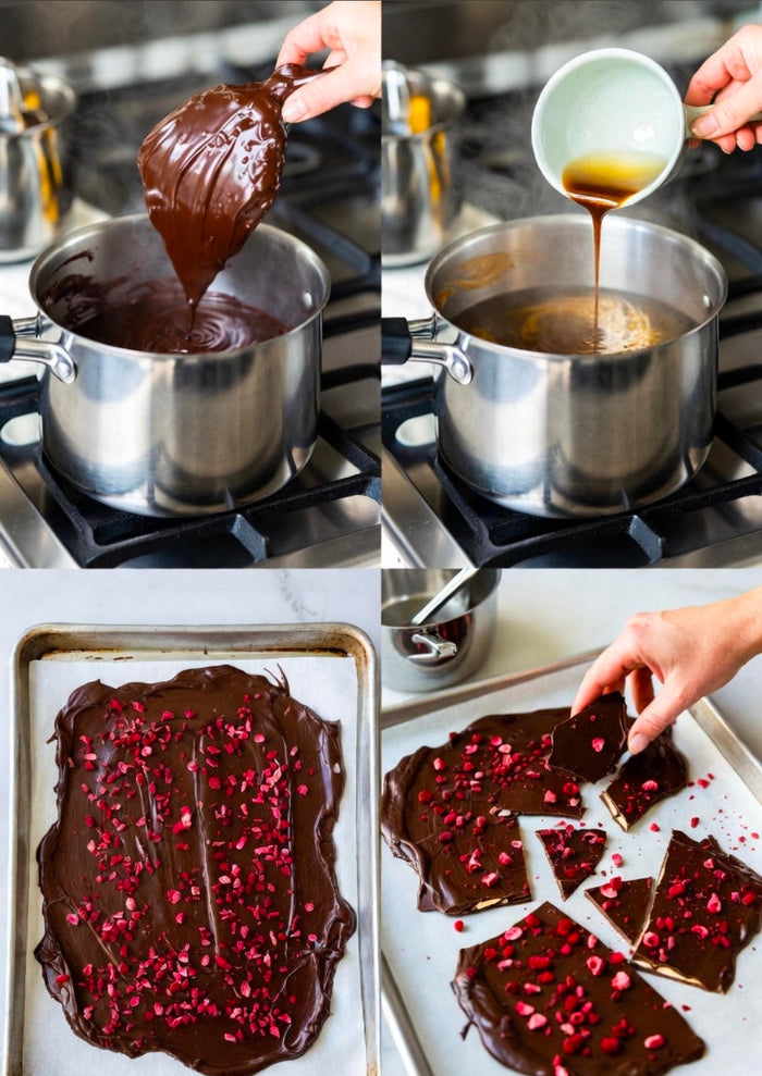 Raspberry Dark Chocolate THC Bark