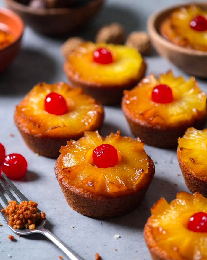 Pineapple Upside-Down THC Cake Bites