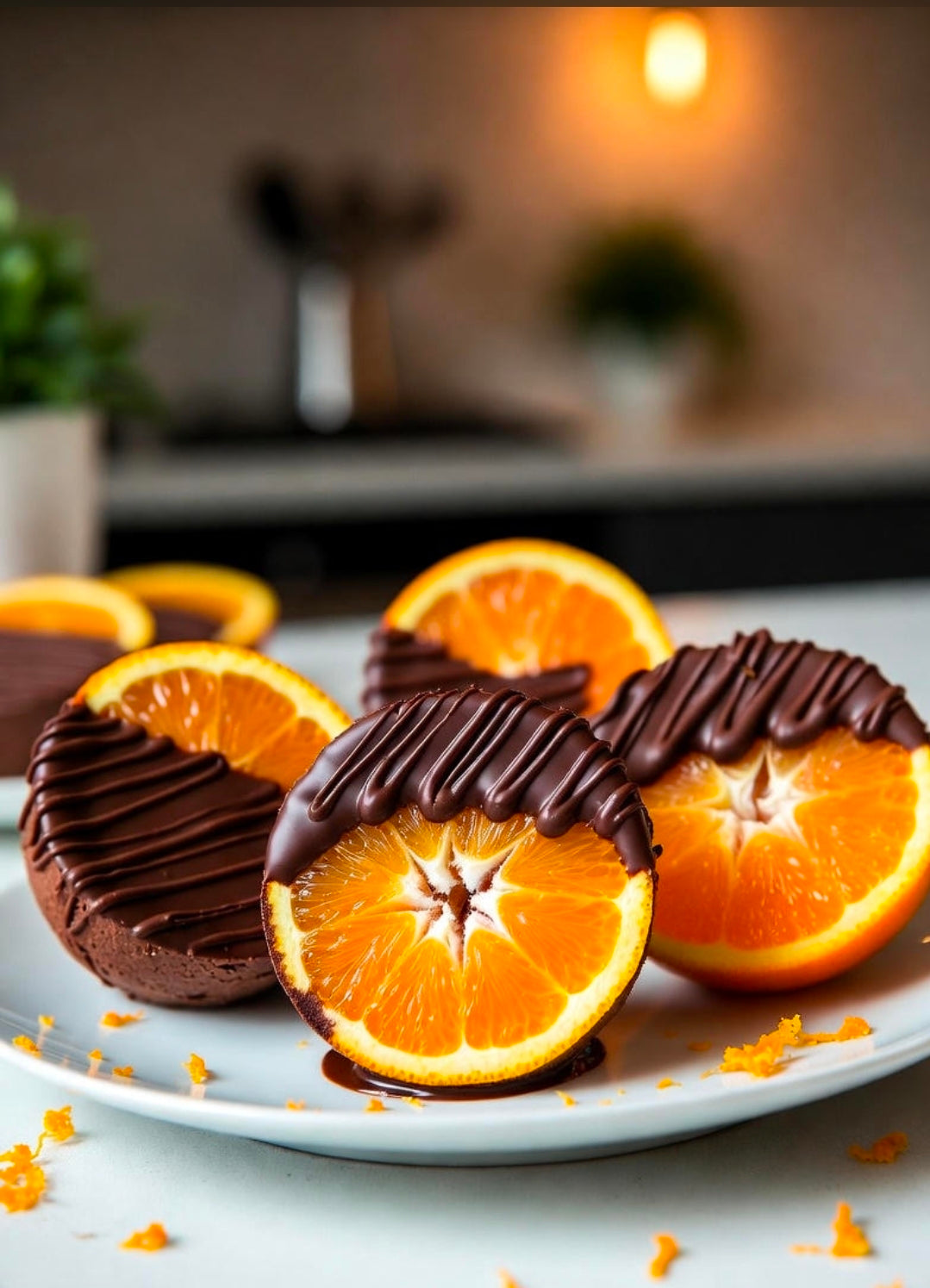 Chocolate-Dipped Orange Slices (THC)