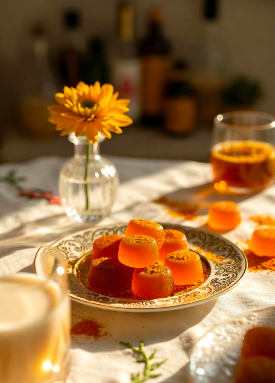Golden Milk Turmeric THC Gummies