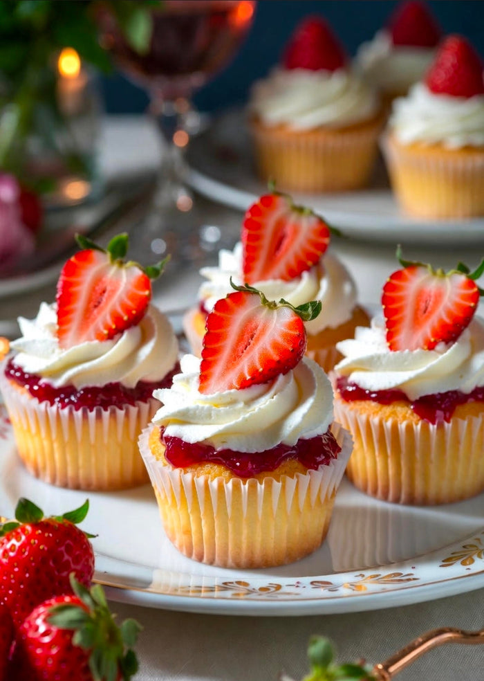 Strawberry Shortcake THC Cupcakes