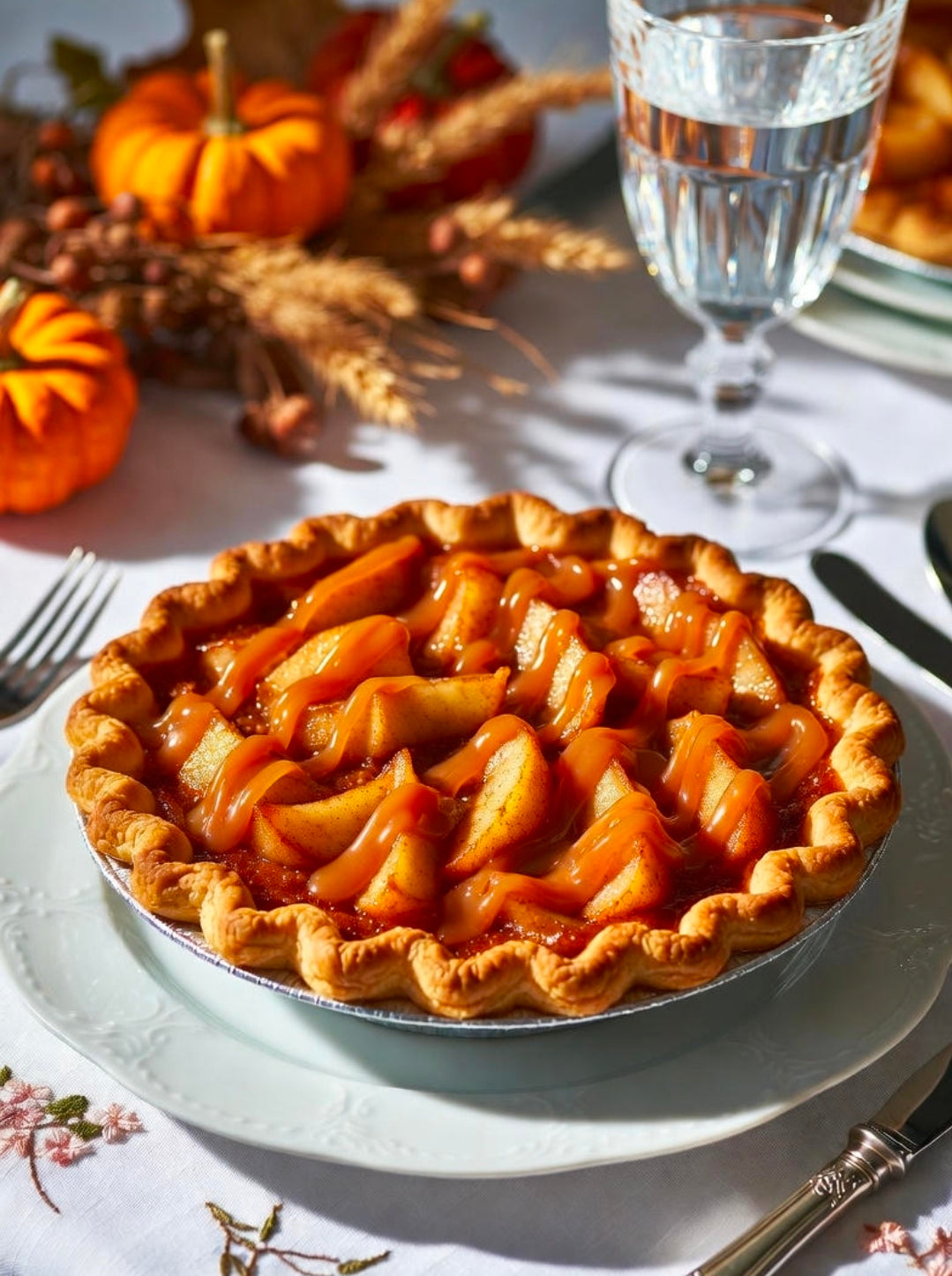 Salted Caramel Apple THC Pie