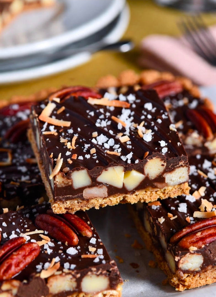Dark Chocolate Sea Salt Magic Bars