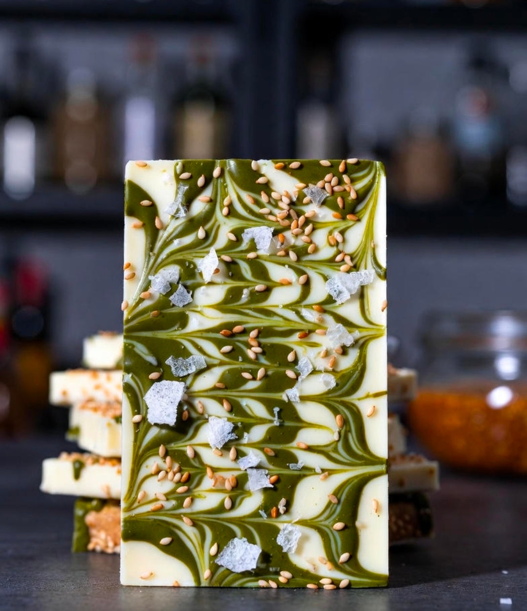 White Chocolate Matcha Bark