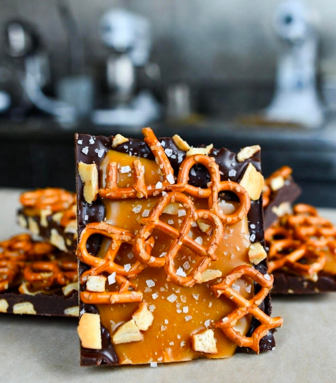 Salted Pretzel Toffee THC Bark