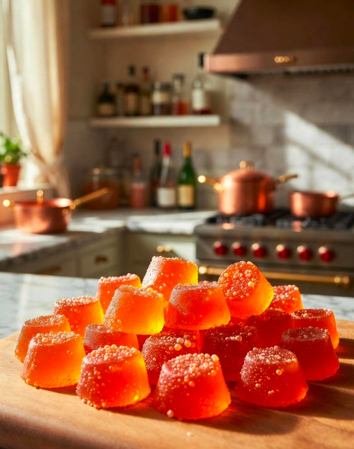 Spiked Aperol Spritz Gummies