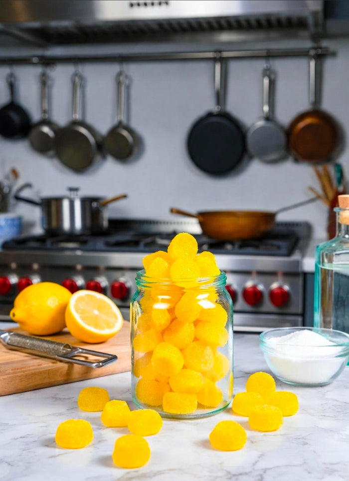 Spiked French 75 Lemon Gummies