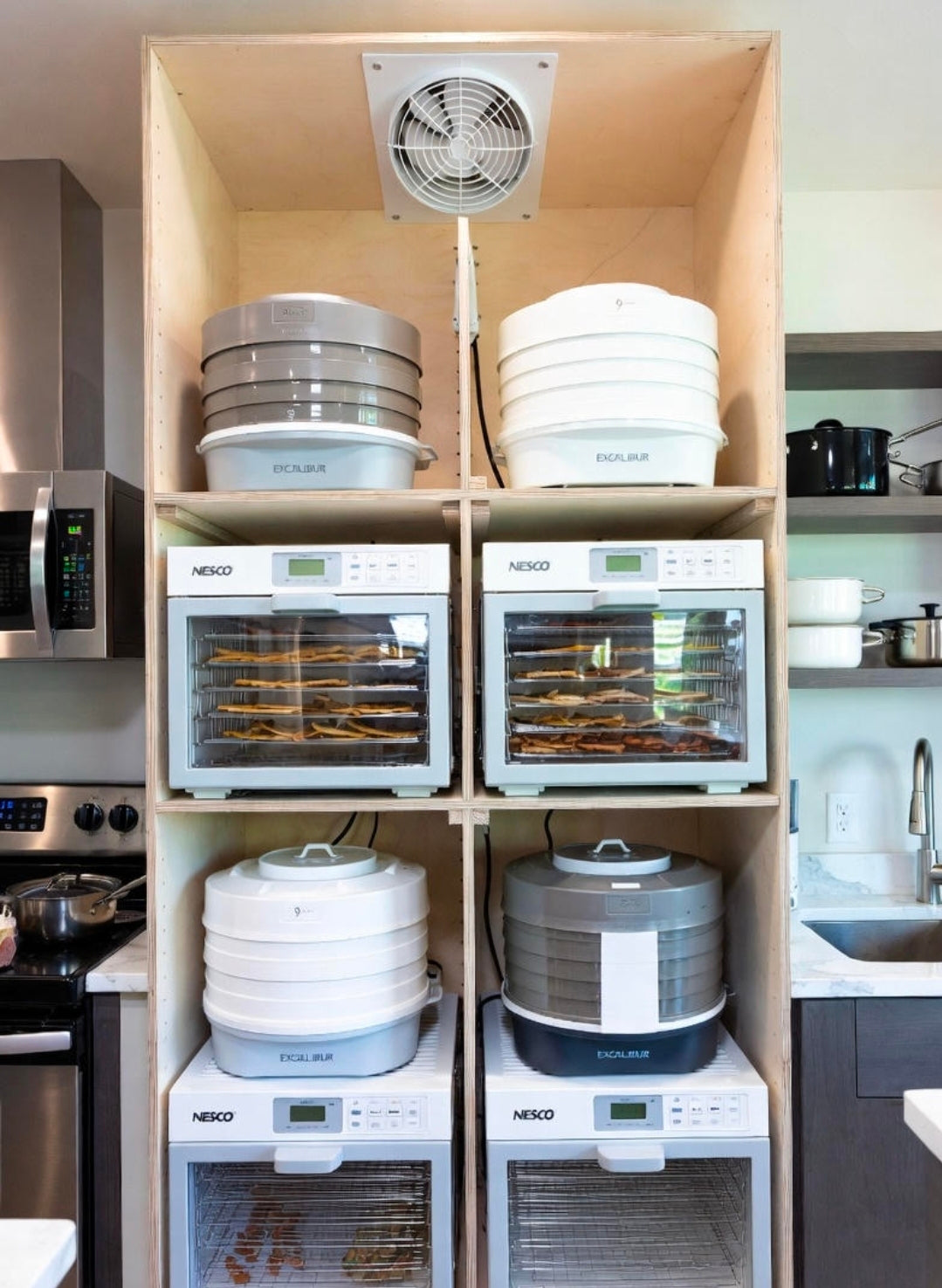 Kitchen Tour: The New Dehydrator Wall