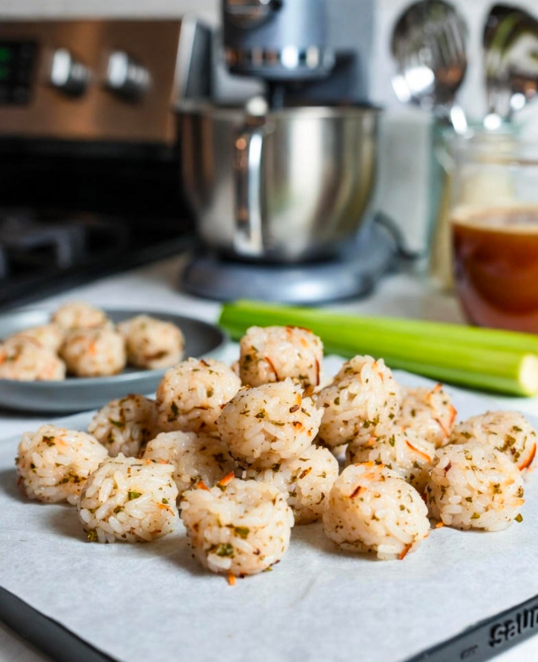 Coconut Pandan THC Sticky Rice Bites
