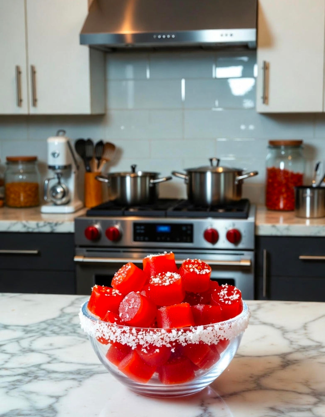 Spiked Bloody Mary Tomato Gummies