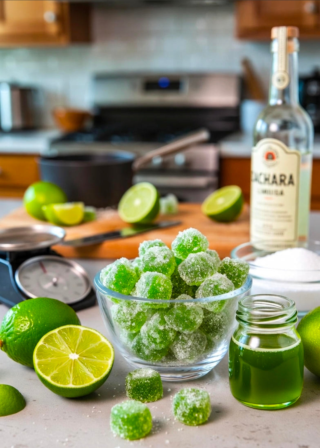Spiked Caipirinha Lime Gummies