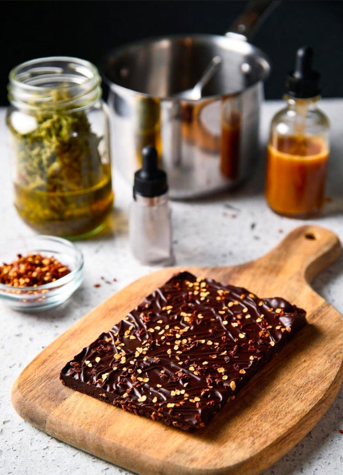 Dark Chocolate Chili THC Bark