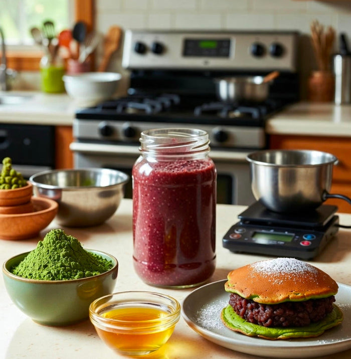 Matcha Red Bean THC Dorayaki
