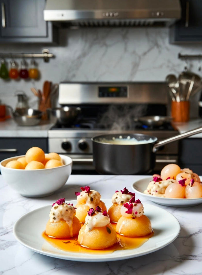 Rose Lychee THC Rasmalai Bites