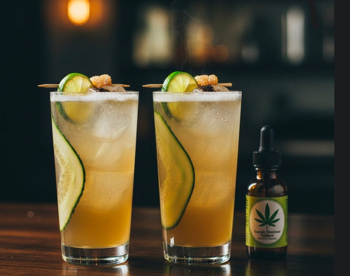 CANNABIS-INFUSED DREAMY GINGER HIGHBALL MOCKTAIL