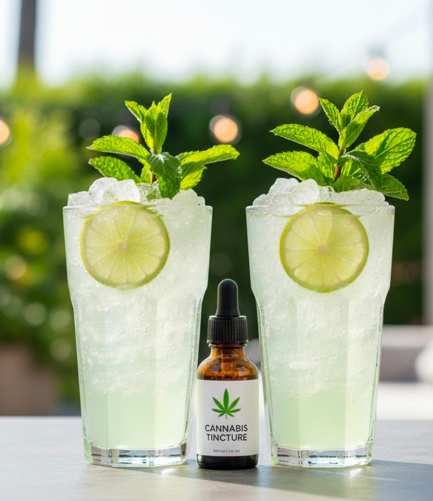 CANNABIS-INFUSED CHILLED REFRESHING DELIGHT MOCKTAIL