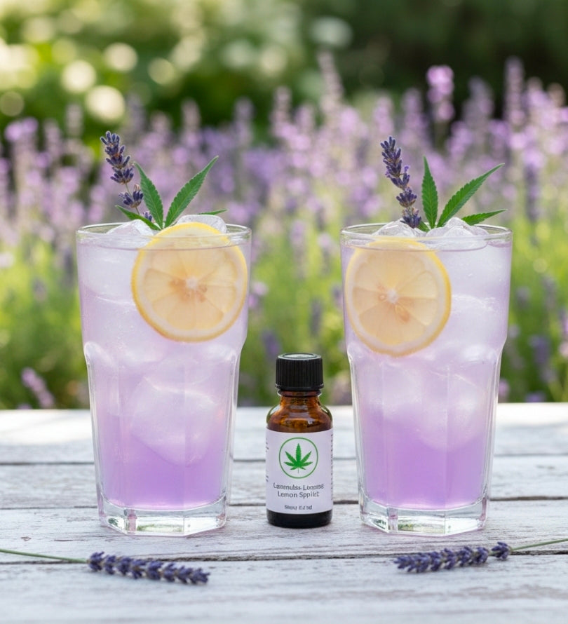 CANNABIS-INFUSED LAVENDER-INFUSED LIME COOLER MOCKTAIL