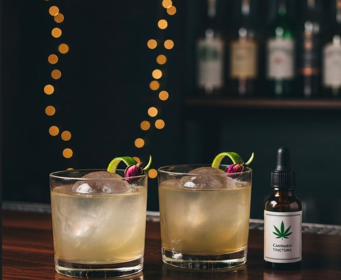 CANNABIS-INFUSED PISCO OLD FASHIONED MOCKTAIL