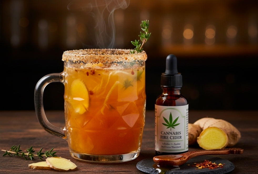 CANNABIS GINGER FIRE CIDER MOCKTAIL