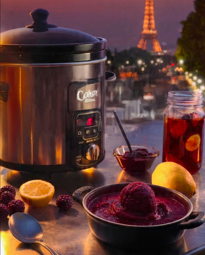 SLOW COOKER BLACKBERRY CITRUS SORBET