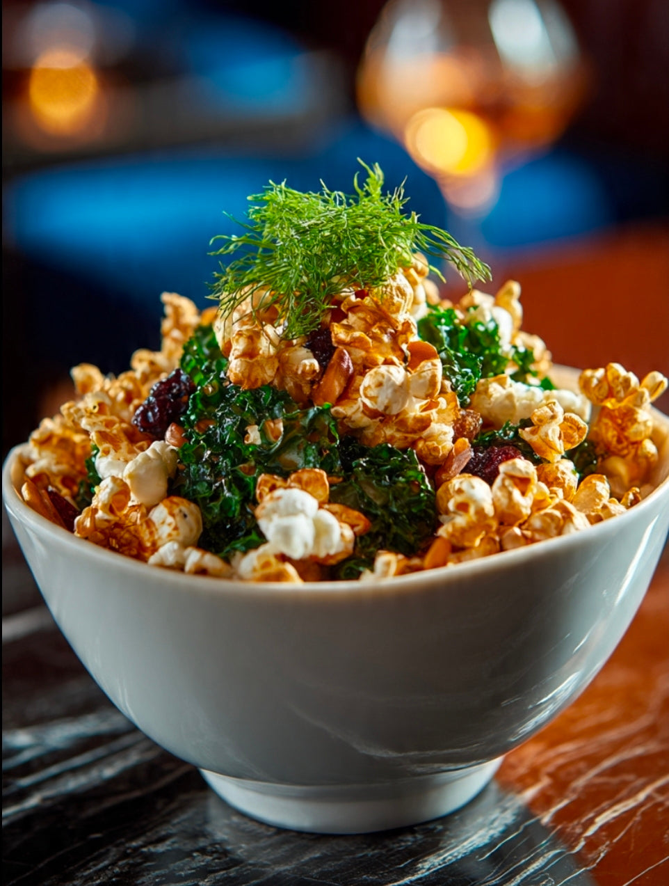 PRO CHEF KALE NO-BAKE BOTANICAL POPCORN