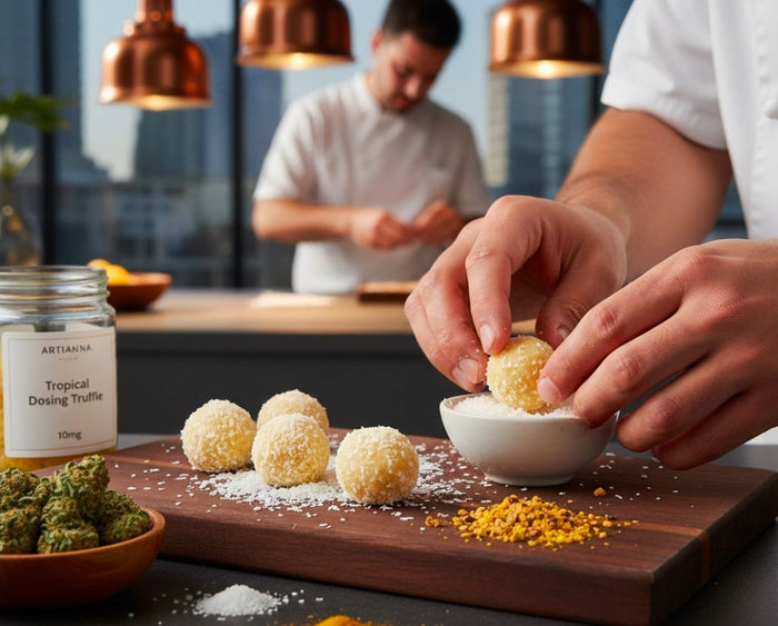 PRO CHEF TROPICAL COCONUT & PASSION FRUIT TRUFFLES