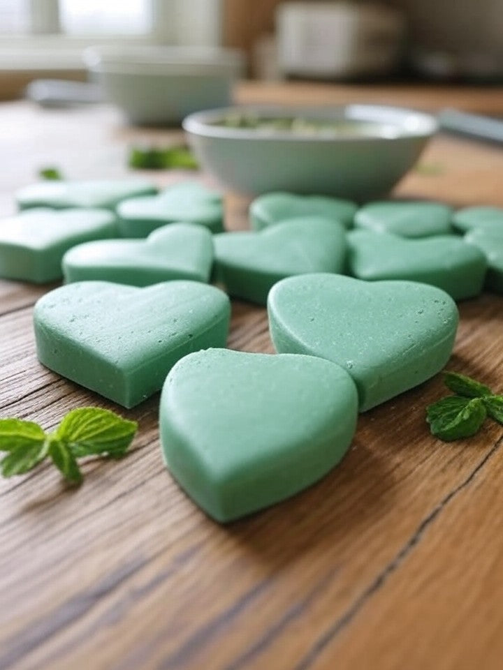 Heart-Shaped Mint Chocolate Canna-Patties