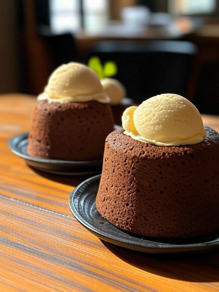 Molten Canna-Chocolate Lava Cakes for Two