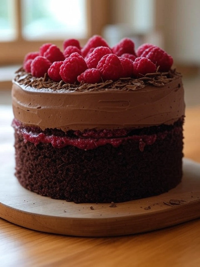 Chocolate Raspberry Canna-Layer Cake