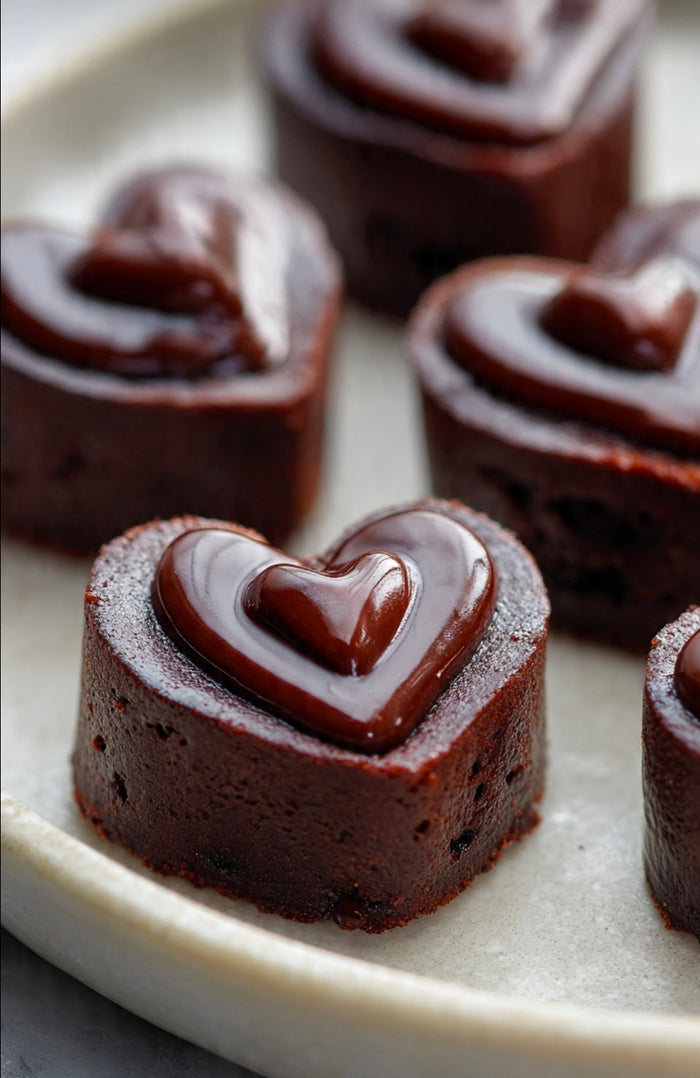 Mini Canna-Flourless Chocolate Torte Hearts