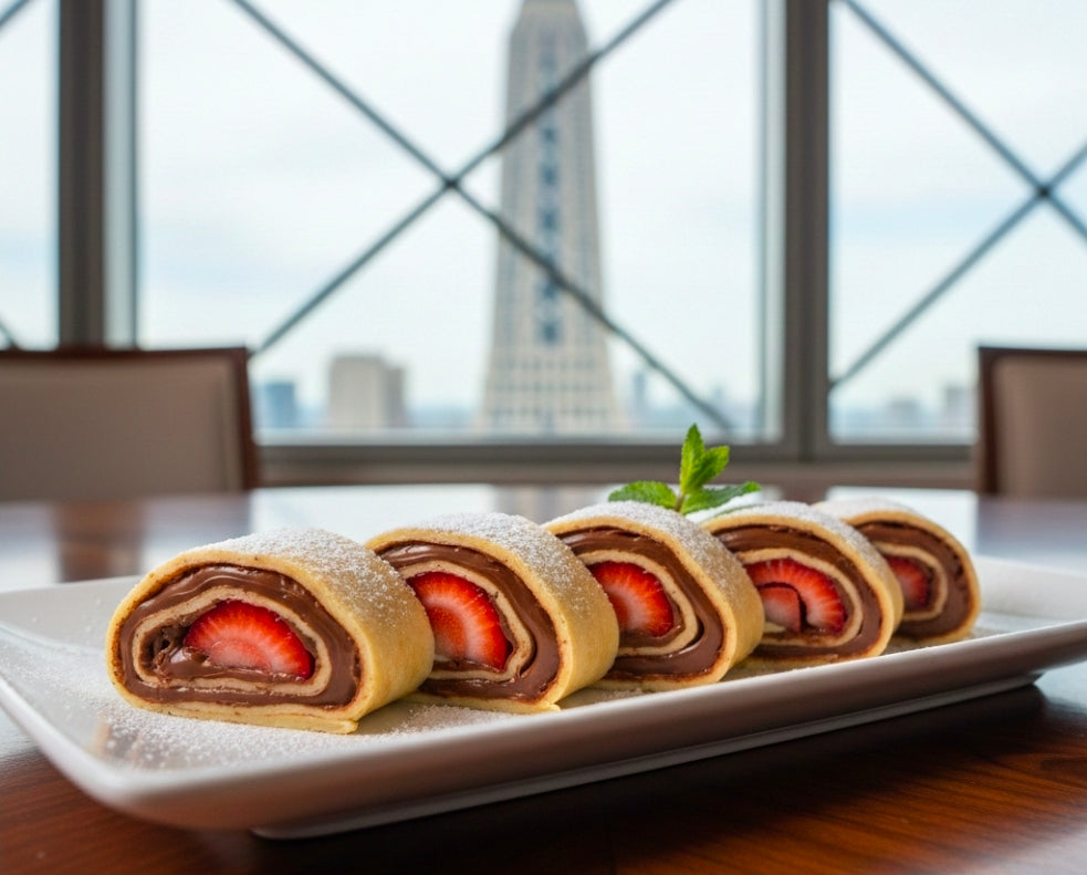 Strawberry Nutella Canna-Crepe Rolls