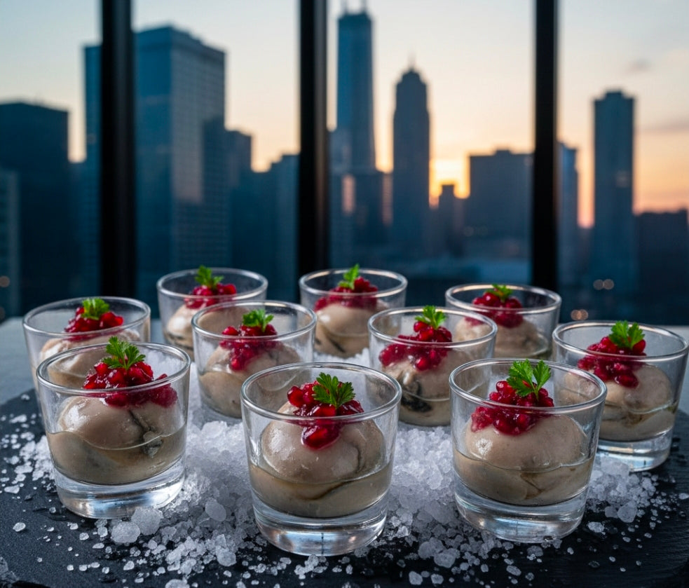 Aphrodisiac Oyster Canna-Mignonette Shooters