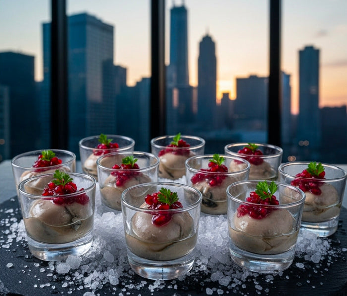 Aphrodisiac Oyster Canna-Mignonette Shooters
