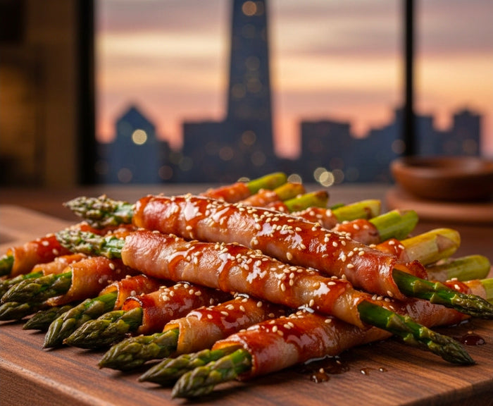 Canna-Honey Glazed Prosciutto-Wrapped Asparagus