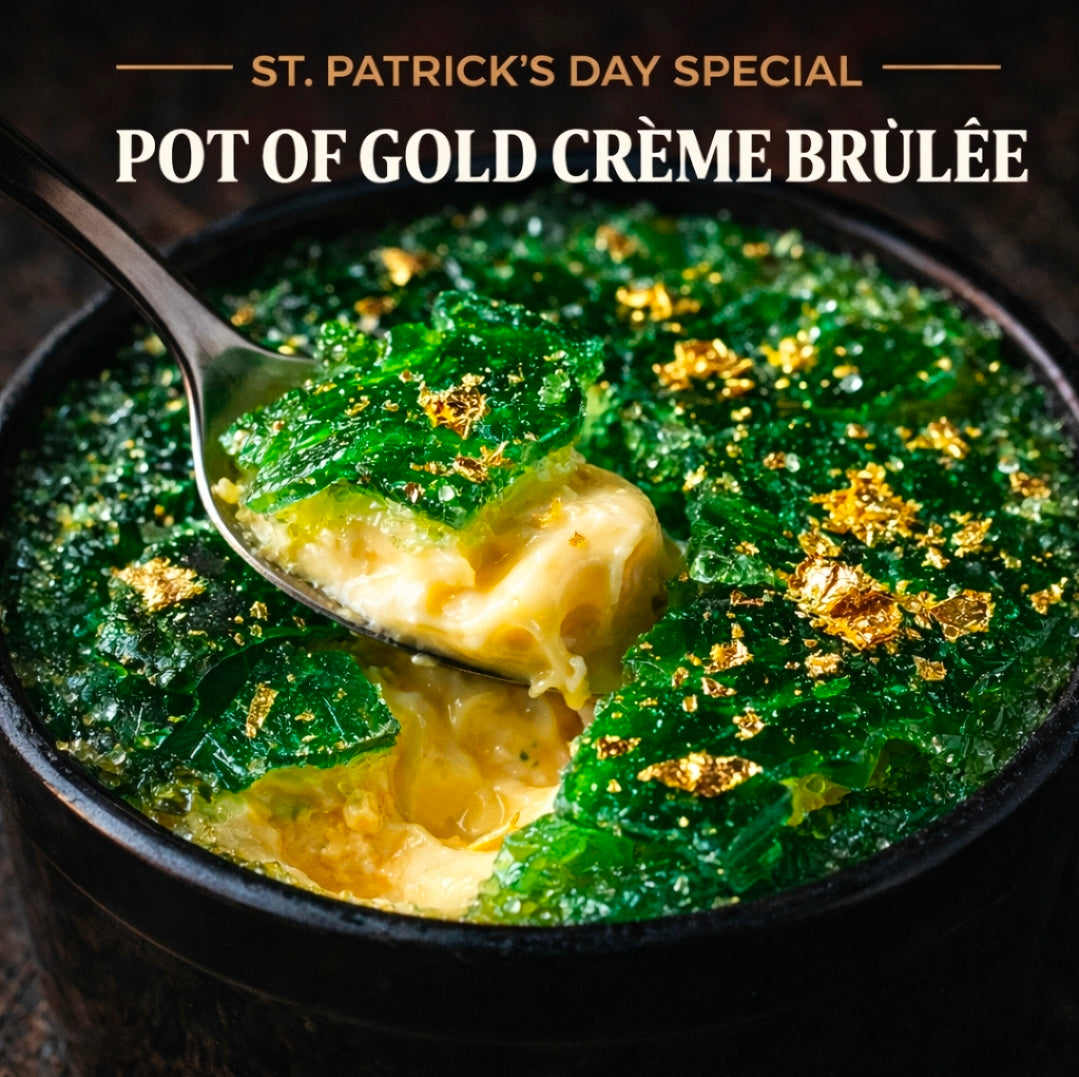 Cannabis-Infused “Pot of Gold Crème Brûlée”