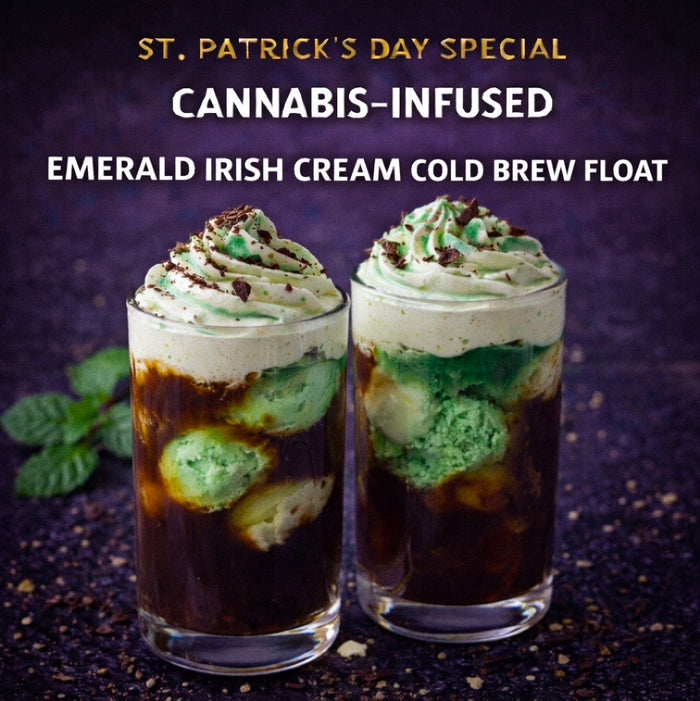 Cannabis-Infused Emerald Irish Cream Cold Brew Float