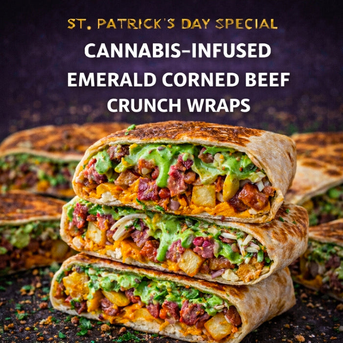 Cannabis-Infused Emerald Corned Beef Crunch Wraps