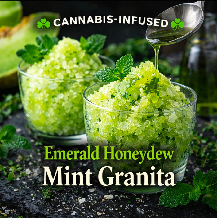 Cannabis-Infused “Emerald Honeydew Mint Granita”
