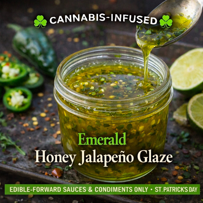 Cannabis-Infused “Emerald Honey Jalapeño Glaze”