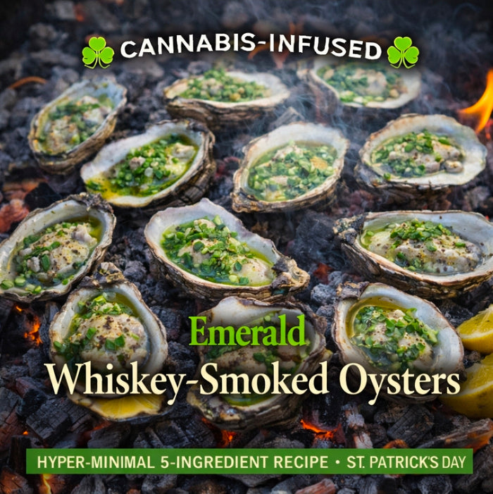 Cannabis-Infused “Emerald Whiskey-Smoked Oysters”